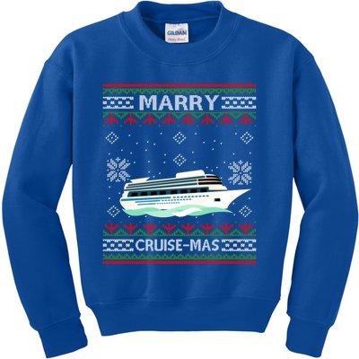 Merry Cruisecool Giftmas Funny Christmas Cruise Ship Vacation Funny Gift Cute Gi Kids Sweatshirt