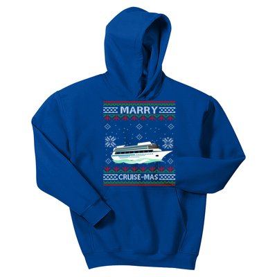 Merry Cruisecool Giftmas Funny Christmas Cruise Ship Vacation Funny Gift Cute Gi Kids Hoodie