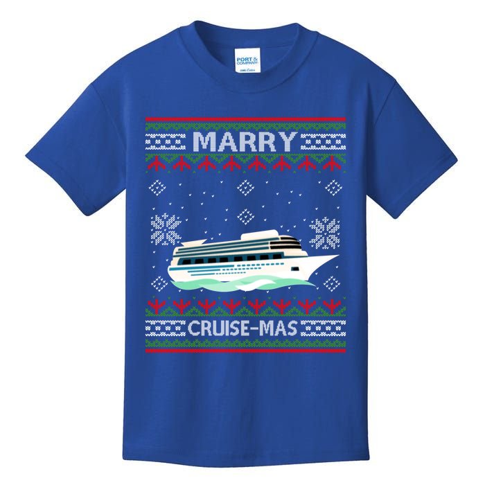 Merry Cruisecool Giftmas Funny Christmas Cruise Ship Vacation Funny Gift Cute Gi Kids T-Shirt