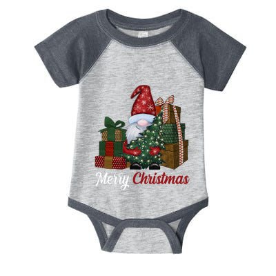 Merry Christmas Gnome Festive Holiday Gift Infant Baby Jersey Bodysuit