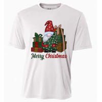 Merry Christmas Gnome Festive Holiday Gift Cooling Performance Crew T-Shirt