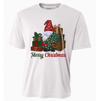 Merry Christmas Gnome Festive Holiday Gift Cooling Performance Crew T-Shirt