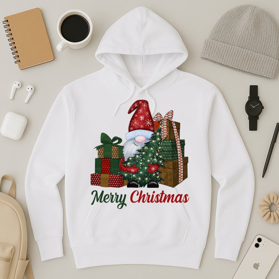 Merry Christmas Gnome Festive Holiday Gift Hoodie