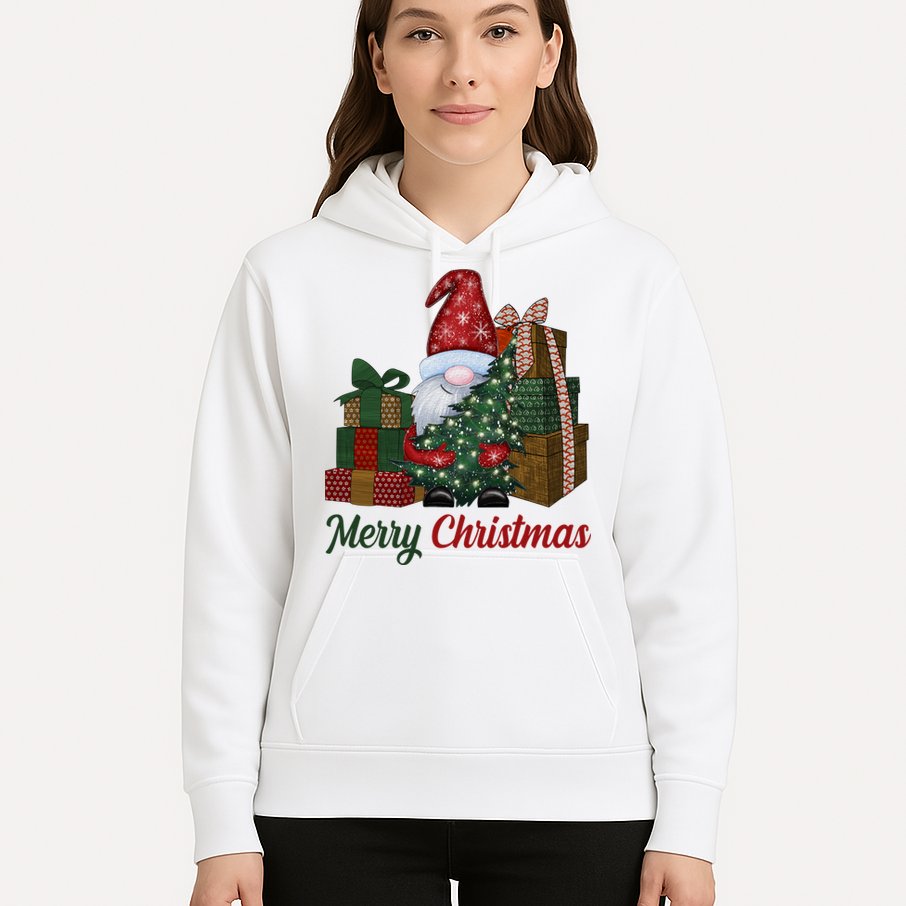 Merry Christmas Gnome Festive Holiday Gift Hoodie