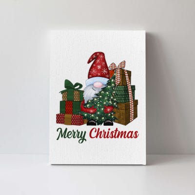 Merry Christmas Gnome Festive Holiday Gift Canvas