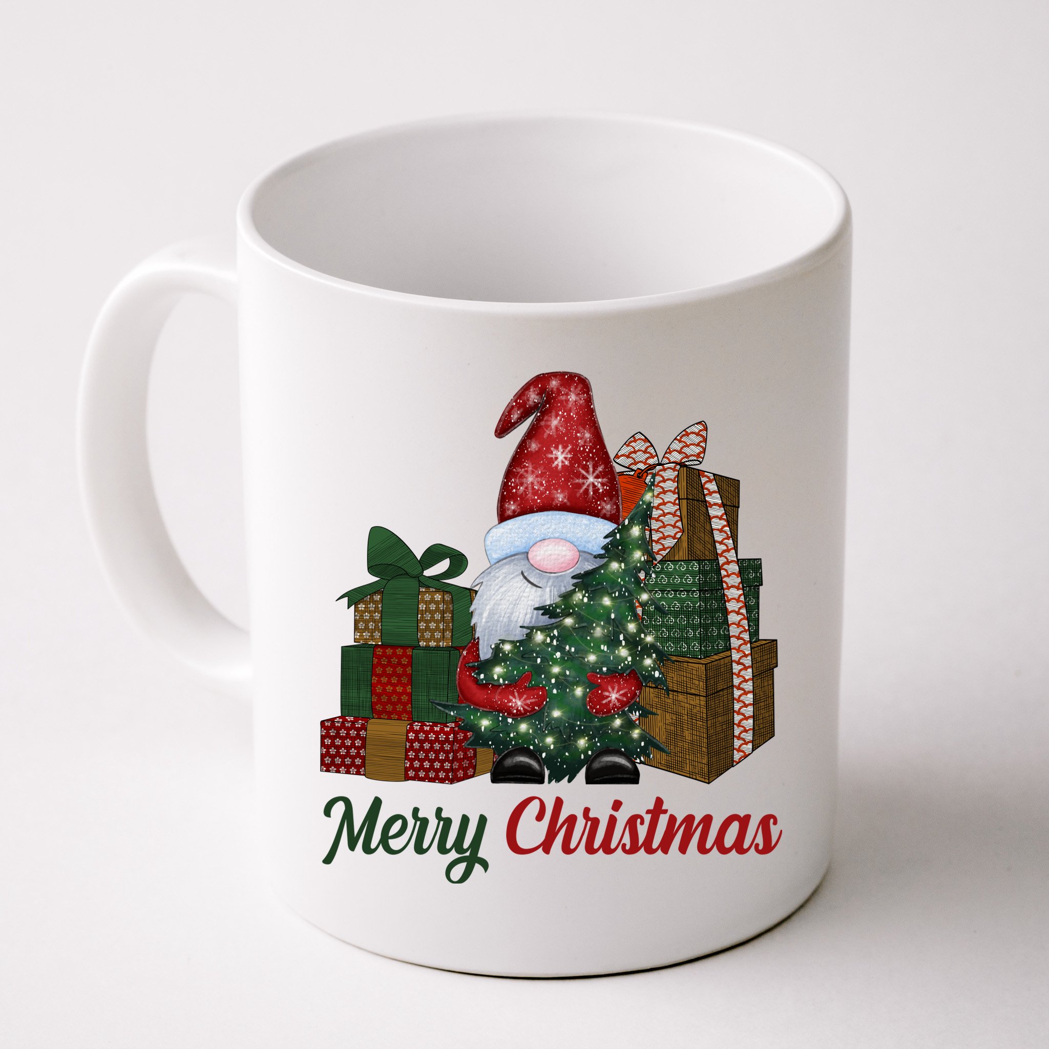 Merry Christmas Gnome Festive Holiday Gift Mug