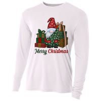 Merry Christmas Gnome Festive Holiday Gift Cooling Performance Long Sleeve Crew