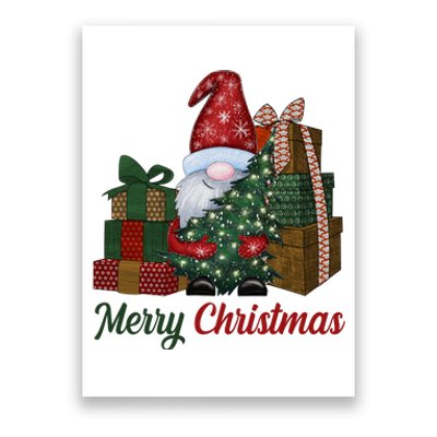 Merry Christmas Gnome Festive Holiday Gift Poster