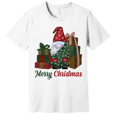 Merry Christmas Gnome Festive Holiday Gift Premium T-Shirt