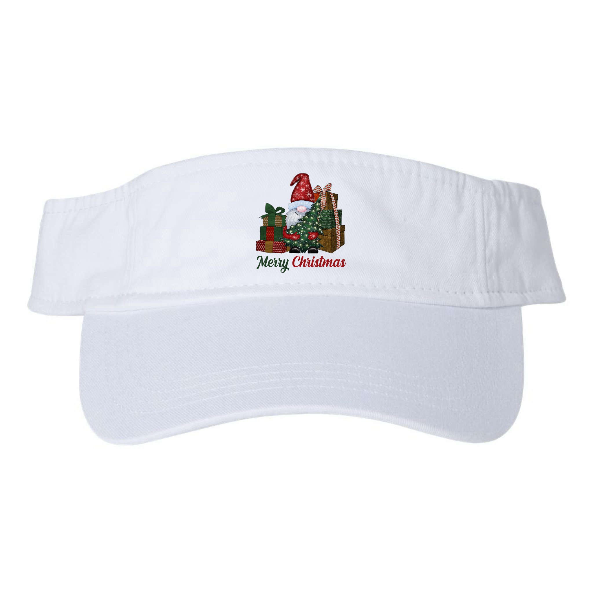 Merry Christmas Gnome Festive Holiday Gift Visor