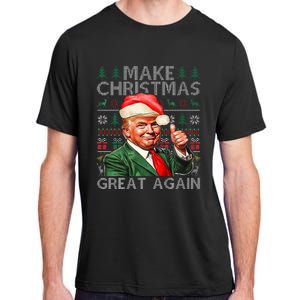 Make Christmas Great Again Funny Trump Xmas Snow Adult ChromaSoft Performance T-Shirt