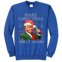 Make Christmas Great Again Funny Trump Xmas Snow Sweatshirt