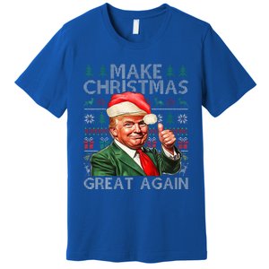 Make Christmas Great Again Funny Trump Xmas Snow Premium T-Shirt