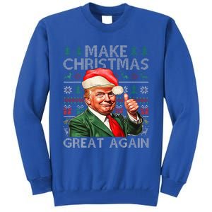 Make Christmas Great Again Funny Trump Xmas Snow Tall Sweatshirt