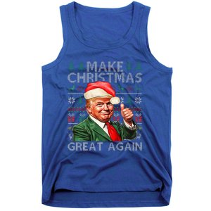 Make Christmas Great Again Funny Trump Xmas Snow Tank Top