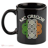 McGregor Irish Flag Celtic Knot 11oz C Handle Ceramic Mug