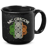 McGregor Irish Flag Celtic Knot 15oz Campfire Ceramic Mug