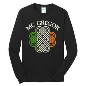 McGregor Irish Flag Celtic Knot Tall Long Sleeve T-Shirt