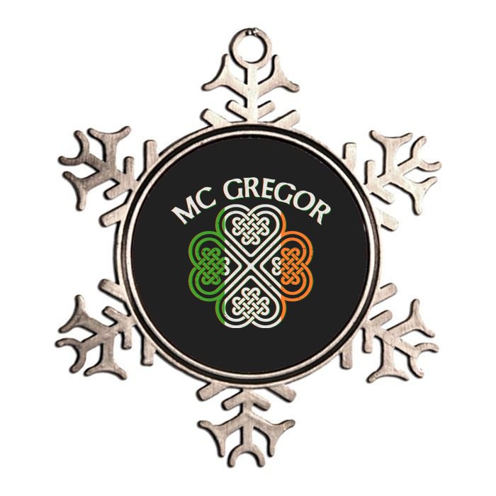 McGregor Irish Flag Celtic Knot Metallic Star Ornament