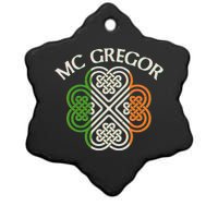 McGregor Irish Flag Celtic Knot Ceramic Star Ornament