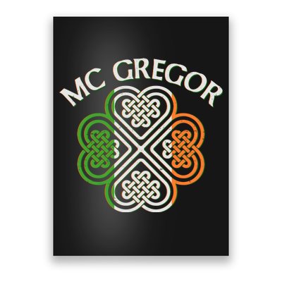 McGregor Irish Flag Celtic Knot Poster