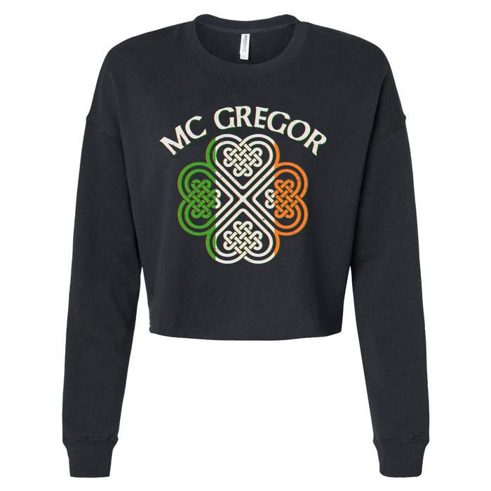 McGregor Irish Flag Celtic Knot Cropped Pullover Crew