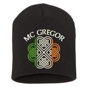 McGregor Irish Flag Celtic Knot Short Acrylic Beanie