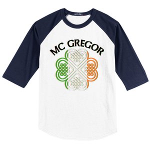 McGregor Irish Flag Celtic Knot Baseball Sleeve Shirt