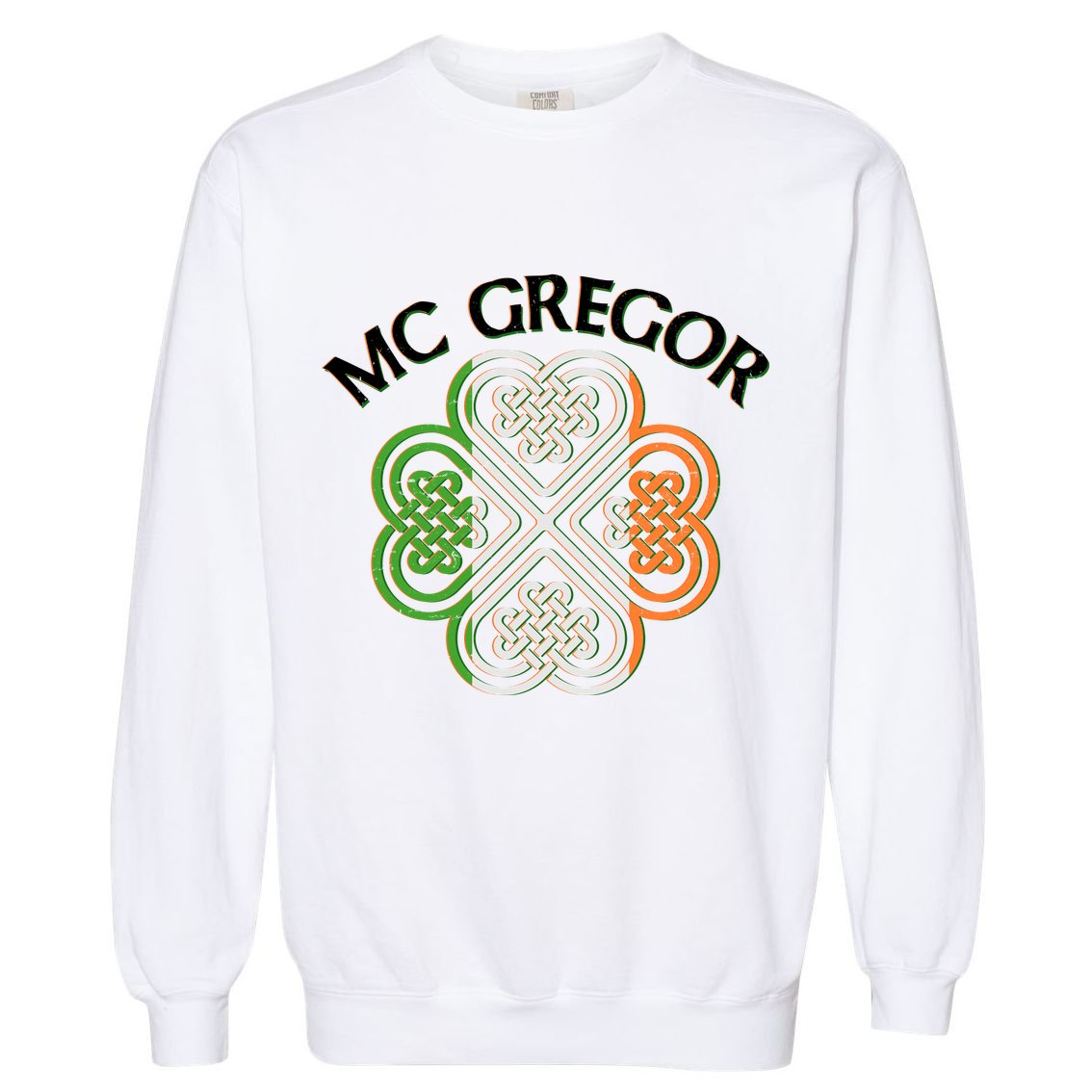 McGregor Irish Flag Celtic Knot Garment-Dyed Sweatshirt