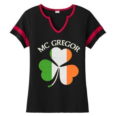 McGregor Irish Flag Clover Ladies Halftime Notch Neck Tee