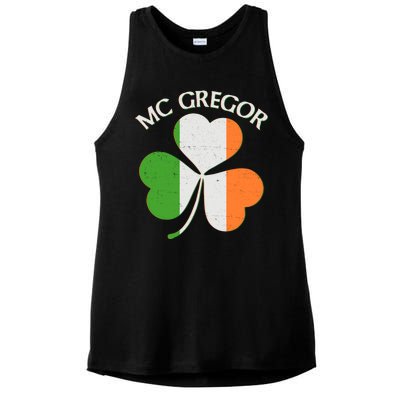 McGregor Irish Flag Clover Ladies PosiCharge Tri-Blend Wicking Tank