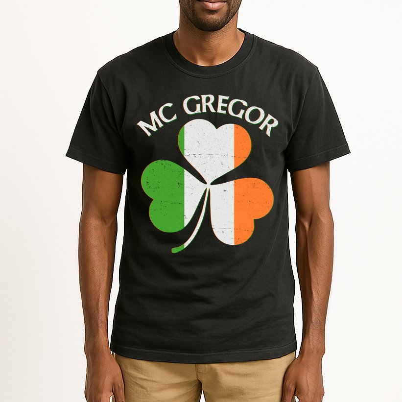 McGregor Irish Flag Clover Tall T-Shirt