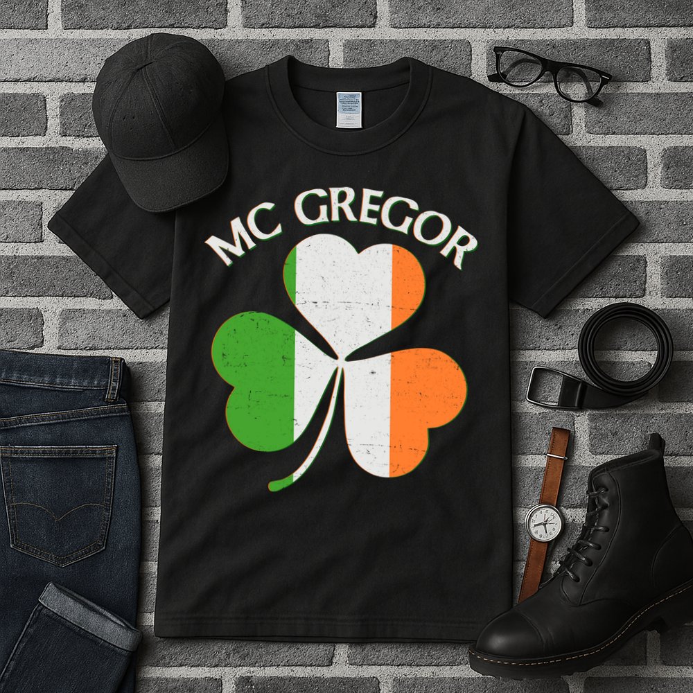 McGregor Irish Flag Clover Tall T-Shirt