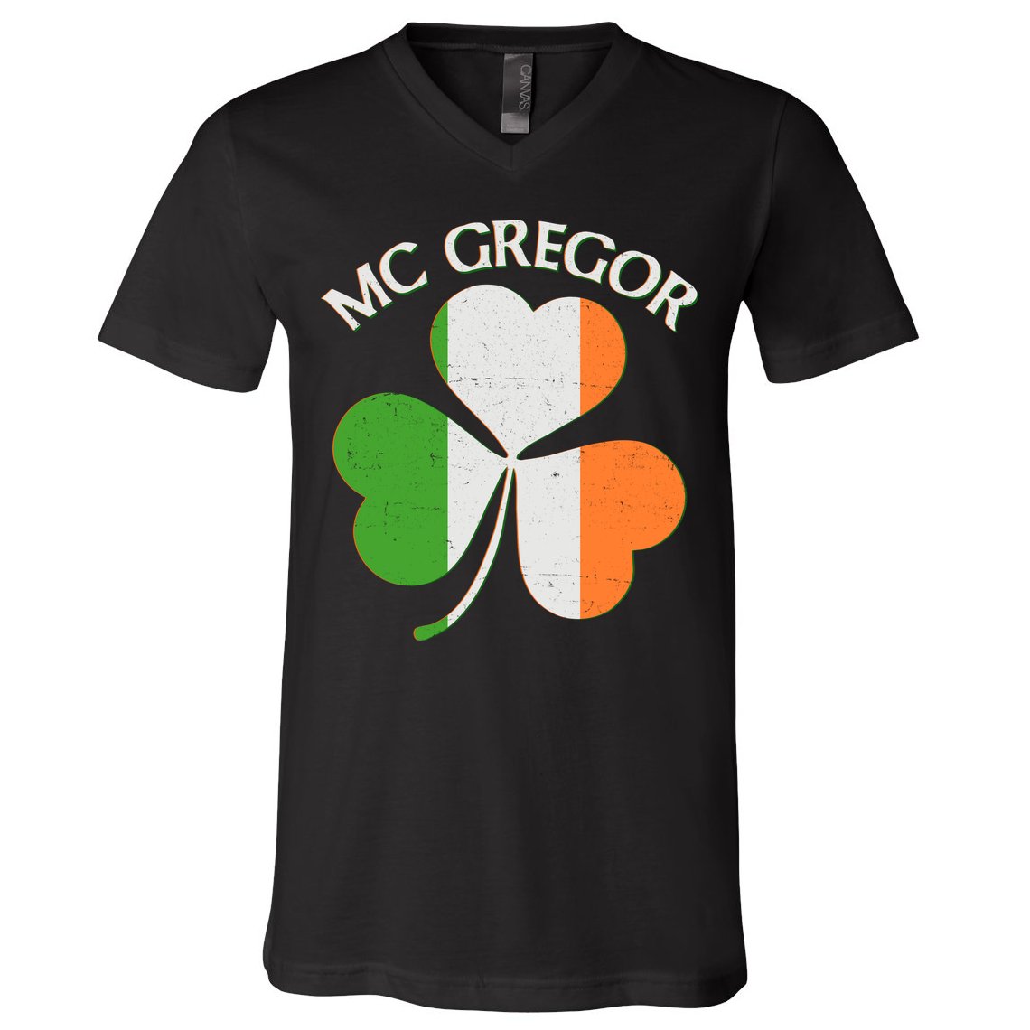 McGregor Irish Flag Clover V-Neck T-Shirt