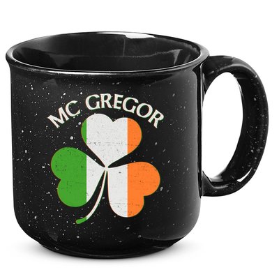 McGregor Irish Flag Clover 15oz Campfire Ceramic Mug