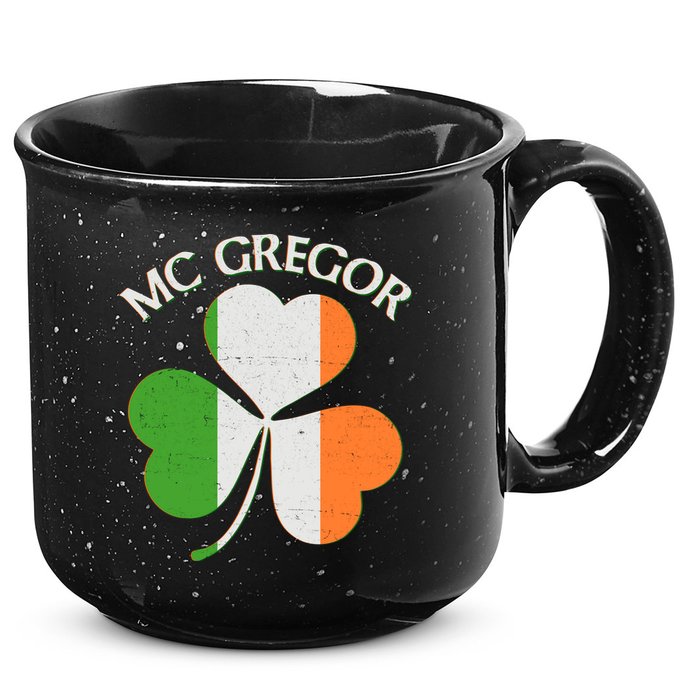 McGregor Irish Flag Clover 15oz Campfire Ceramic Mug