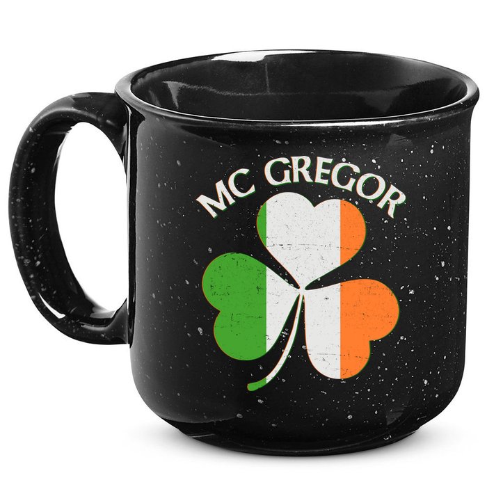 McGregor Irish Flag Clover 15oz Campfire Ceramic Mug