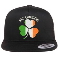McGregor Irish Flag Clover Flat Bill Trucker Hat