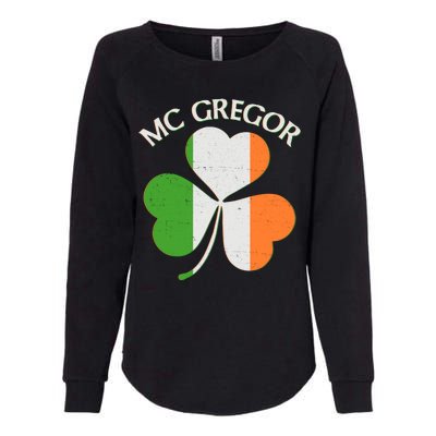 McGregor Irish Flag Clover Womens California Wash Sweatshirt