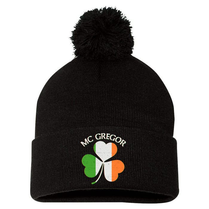 McGregor Irish Flag Clover Pom Pom 12in Knit Beanie