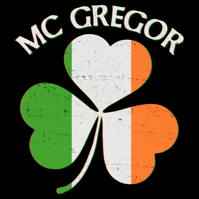 McGregor Irish Flag Clover Women's V-Neck T-Shirt