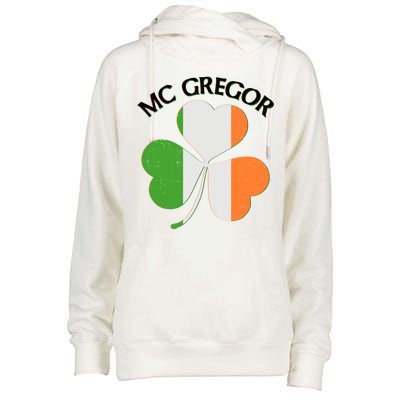 McGregor Irish Flag Clover Womens Funnel Neck Pullover Hood