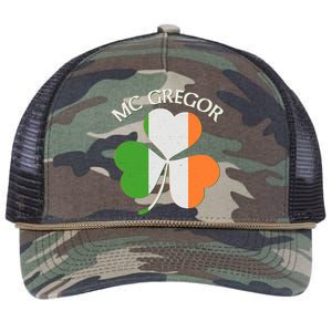 McGregor Irish Flag Clover Retro Rope Trucker Hat Cap