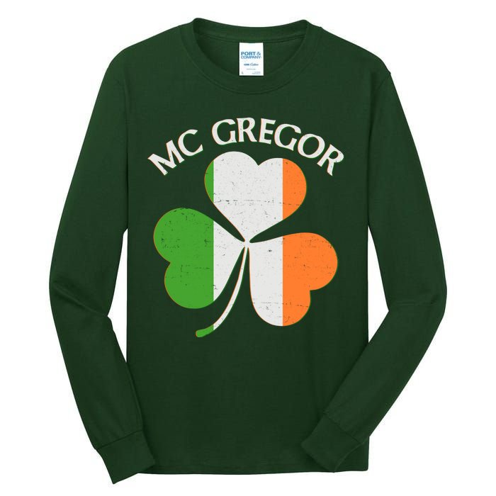 McGregor Irish Flag Clover Tall Long Sleeve T-Shirt