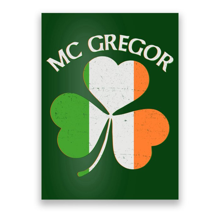 McGregor Irish Flag Clover Poster