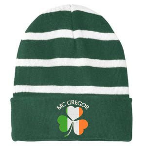 McGregor Irish Flag Clover Striped Beanie with Solid Band