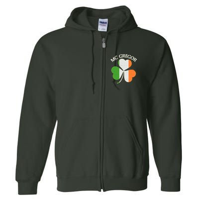 McGregor Irish Flag Clover Full Zip Hoodie