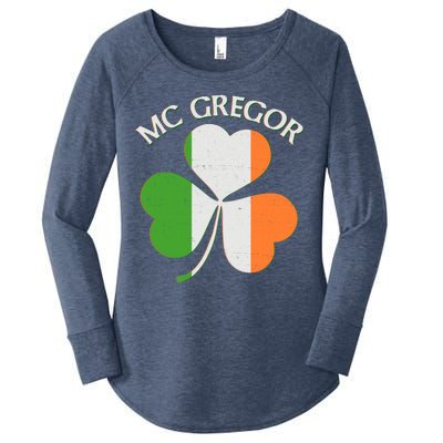 McGregor Irish Flag Clover Women's Perfect Tri Tunic Long Sleeve Shirt