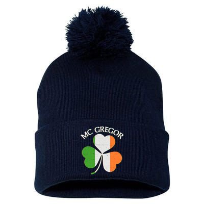 McGregor Irish Flag Clover Pom Pom 12in Knit Beanie