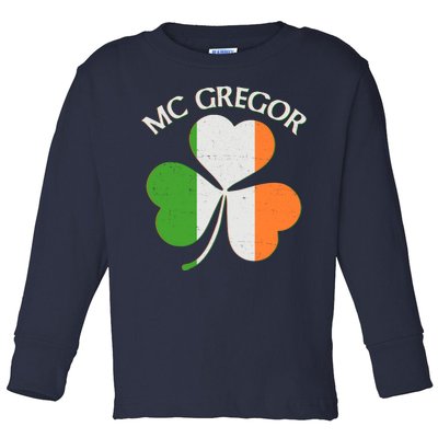 McGregor Irish Flag Clover Toddler Long Sleeve Shirt